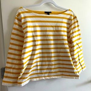 J. Crew, Women’s 3/4” sleeve T from Fall 2018.